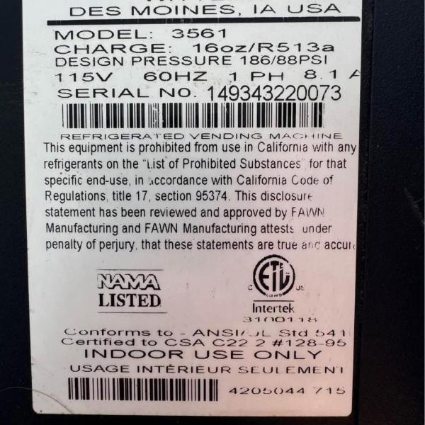 USt Model 3561 is a versatile vending machine