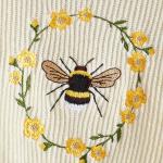 Cream Bee Embroidered Sweater
