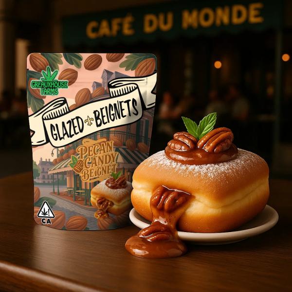 PECAN CANDY GLAZED BEIGNETS