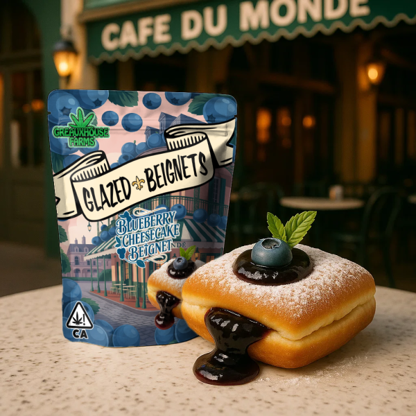 BLUEBERRY CHEESECAKE GLAZED BEIGNETS
