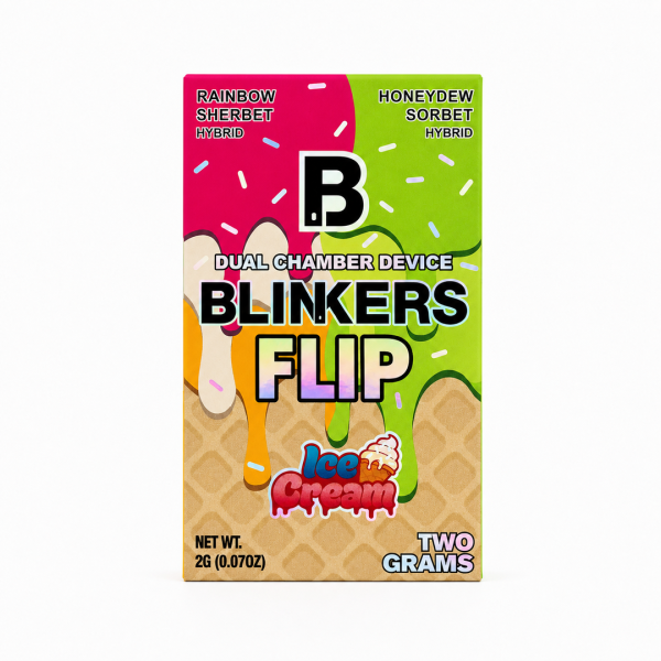 Blinkers Flip Dual Chamber 2G Dispos - Rainbow Sherbet + HoneyDew Sorbet