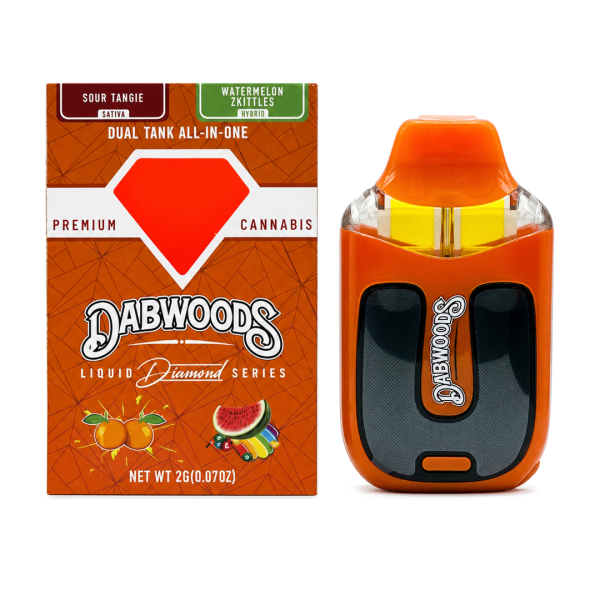 Dabwoods Dual Tank 2G Dispos - Sour Tangie x Watermelon Zkittles