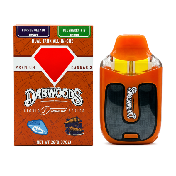 Dabwoods Dual Tank 2G Dispos - Purple Gelato x Blueberry Pie