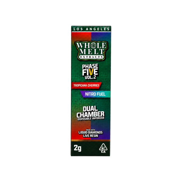 Whole Melt Dual Chamber V5 2G Dispos - Tropicana Cherries + Nitro Fuel