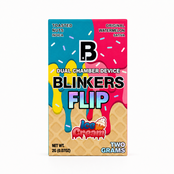 Blinkers Flip Dual Chamber 2G Dispos - Toasted Nuts + Original Watermelon