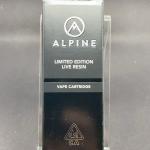 Alpine: 1g Live Resin 510 Cartrige