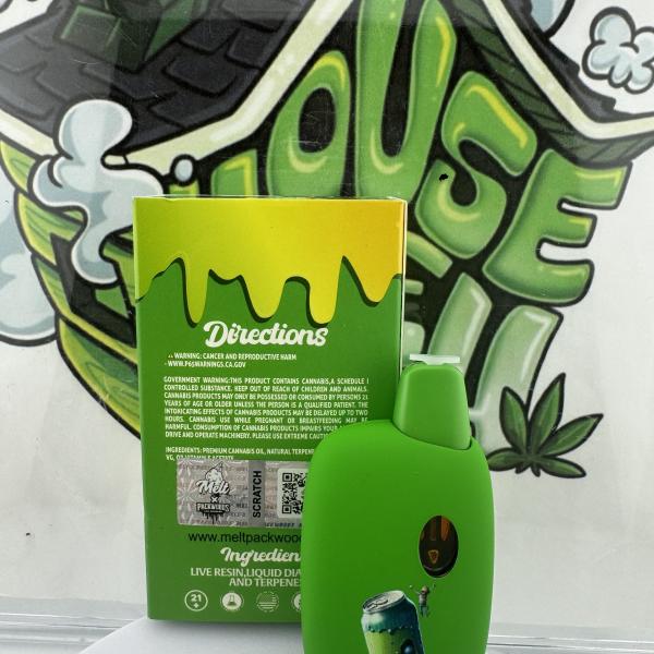 Melt x Packwoods: 2g Liquid Diamond X Live Resin Disposable