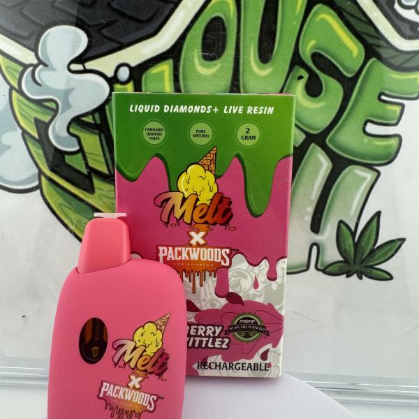 Melt x Packwoods: 2g Liquid Diamond X Live Resin Disposable