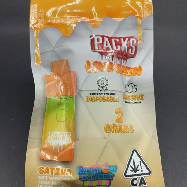 Packs 2 Gram Live Resin Disposable