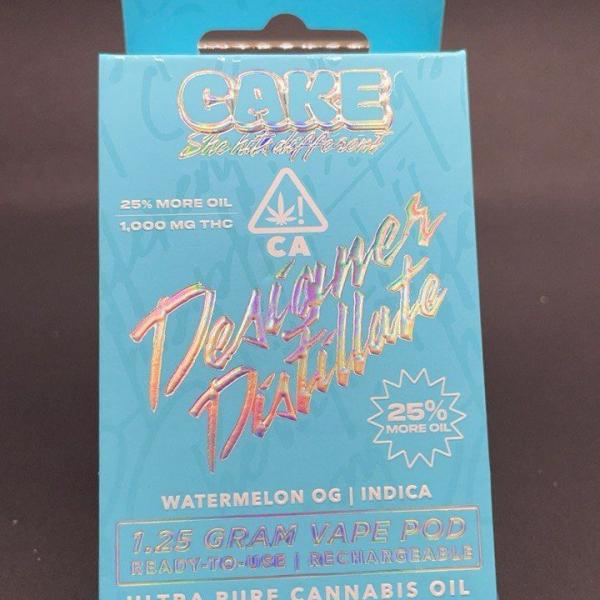 Cake: 1.25g Distillate Disposable Vape