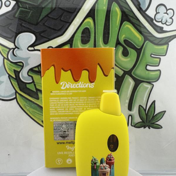 Melt x Packwoods: 2g Liquid Diamond X Live Resin Disposable