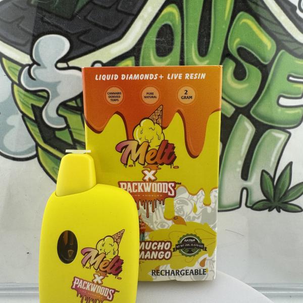 Melt x Packwoods: 2g Liquid Diamond X Live Resin Disposable