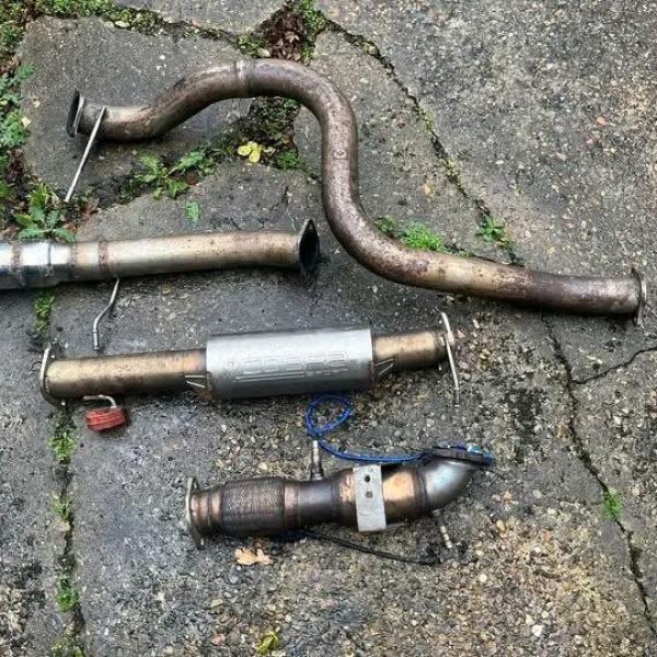 ford fiesta st 180 full 3" cobra venom exhaust with backbox