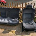 front seats and rear bench