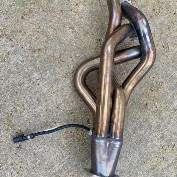 Mustang GT500 kooks headers with H-pipe, catted extension pipes,