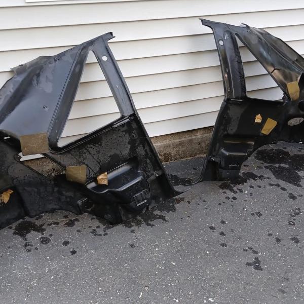 93 Mustang hatch factory black rear interior panels.