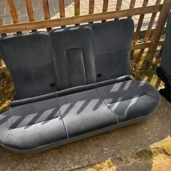 front seats and rear bench