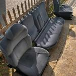 front seats and rear bench