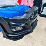 2018-2023 Ford Mustang GT500 Style Front Bumper Cover Lip LED Grille n\n