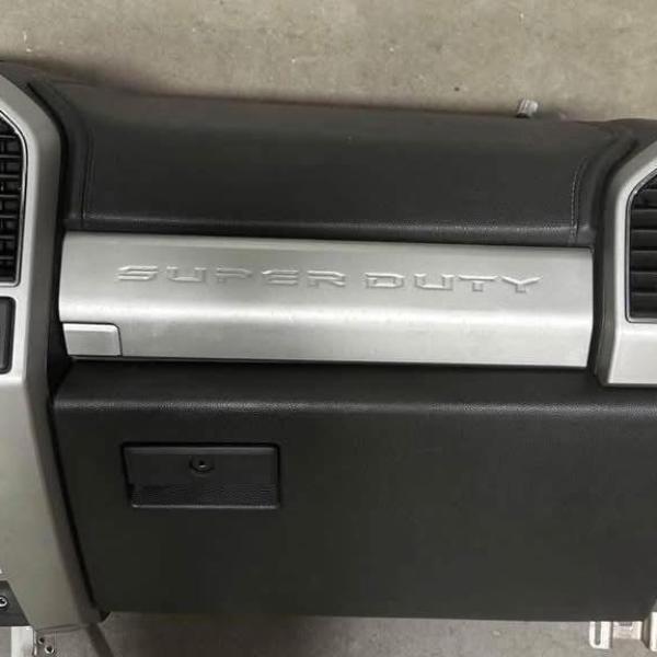2017-2022 Ford F250 F350 Black Leather Lariat Front Dash.
