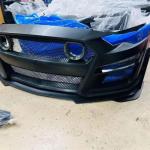 2018-2023 Ford Mustang GT500 Style Front Bumper Cover Lip LED Grille n\n