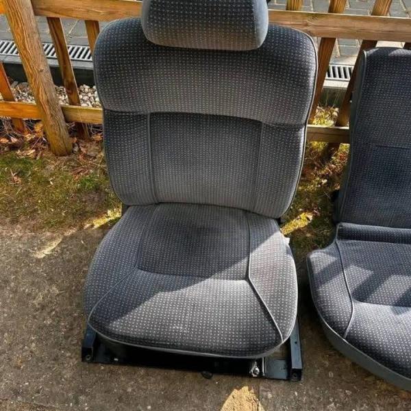 front seats and rear bench