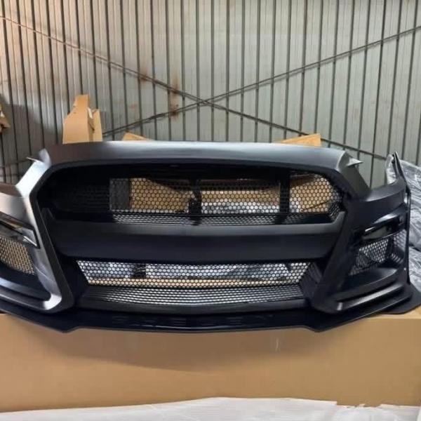 2015-17 Ford Mustang GT500 Conversion Front Bumper Kit\n\nCOMPONENT: Polypropylene n\nSURFACE FINISH