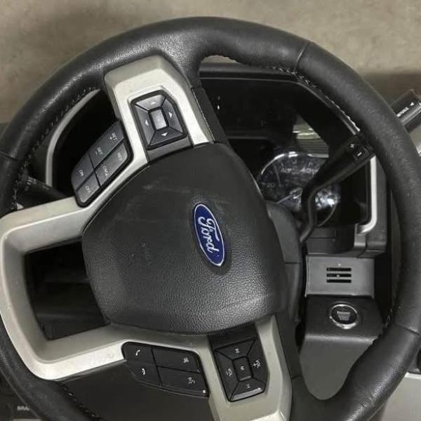 2017-2022 Ford F250 F350 Black Leather Lariat Front Dash.