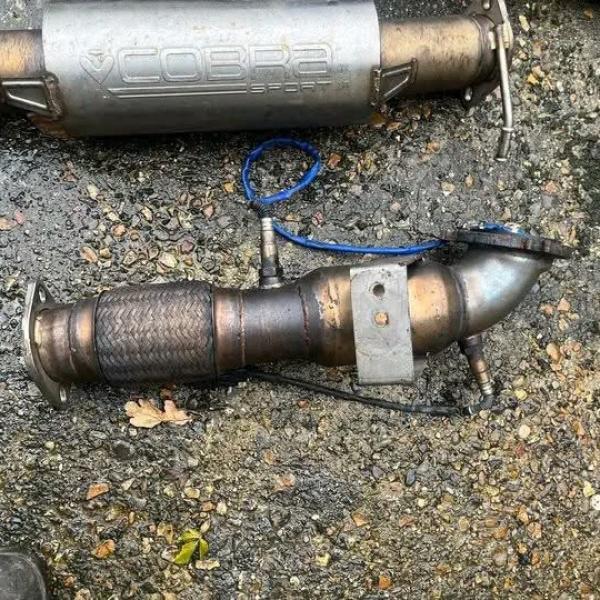 ford fiesta st 180 full 3" cobra venom exhaust with backbox