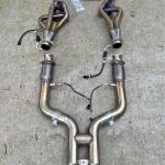 Mustang GT500 kooks headers with H-pipe, catted extension pipes,