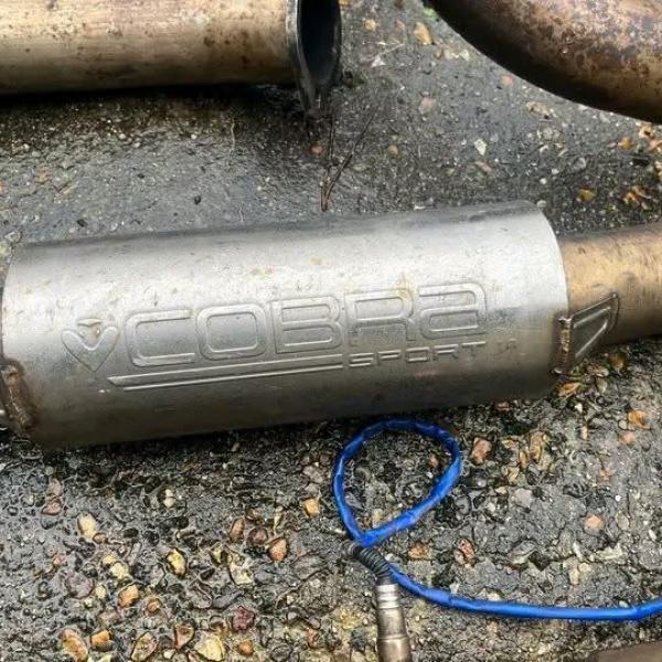 ford fiesta st 180 full 3" cobra venom exhaust with backbox