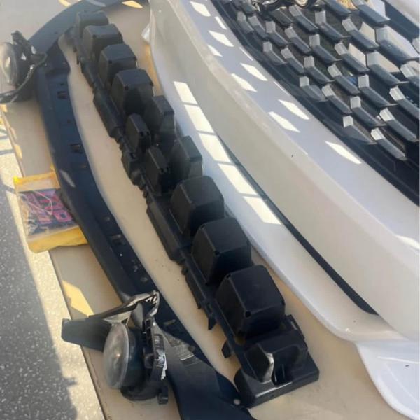 2015-2017 Ford Mustang v6 OEM Front Bumper, Fog Lights, and MP Concepts emblem.