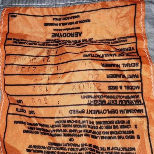 Aerodyne Zulu X 152 Main Canopy